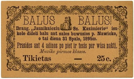 Lithuanian-American Dance Ticket