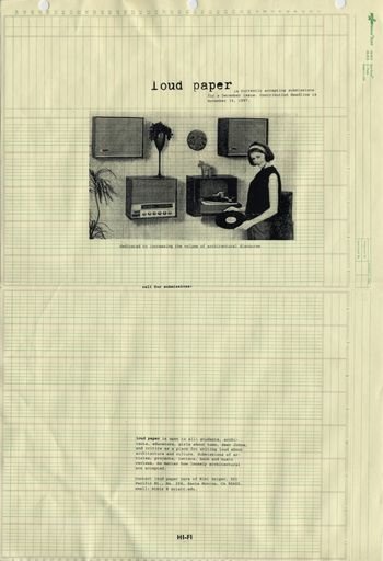 loud paper poster