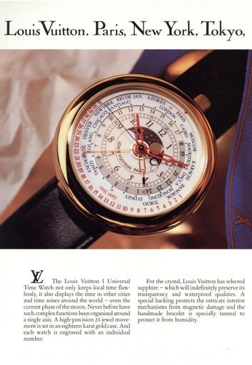 Louis Vuitton Watch Advertisement