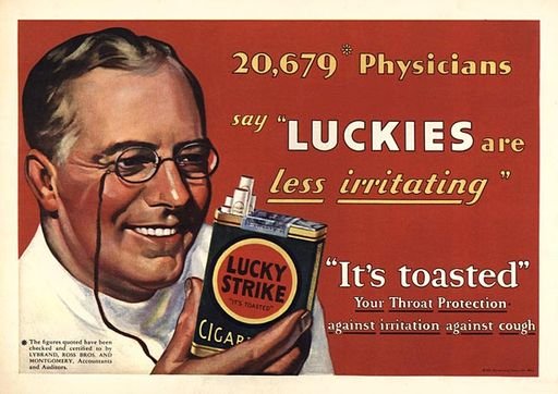 Lucky Strike Cigarettes Advertisement