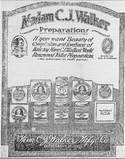 Madam CJ Walker Preparations Advertisement