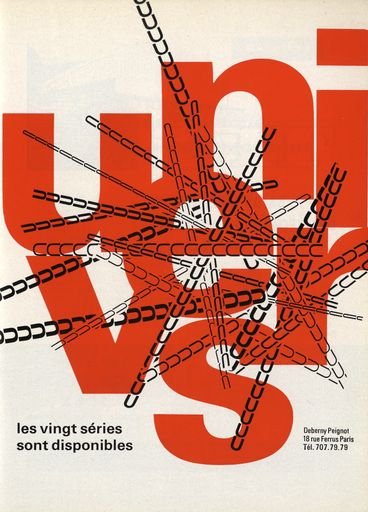 Magazine ad for the Univers typeface
