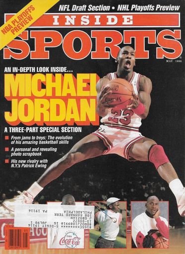 May 1990 Inside Sports Magazine Michael Jordan Cover