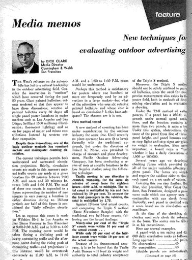 “Media Memos: New Techniques for Evaluating Outdoor Advertising”