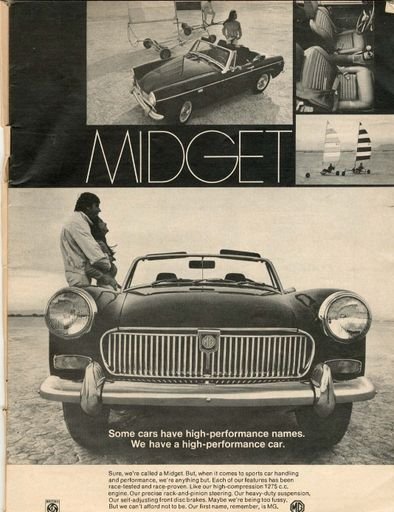 Midget Car Ad