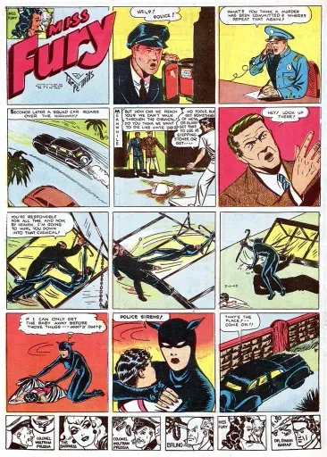 Miss Fury Comic Book Strip