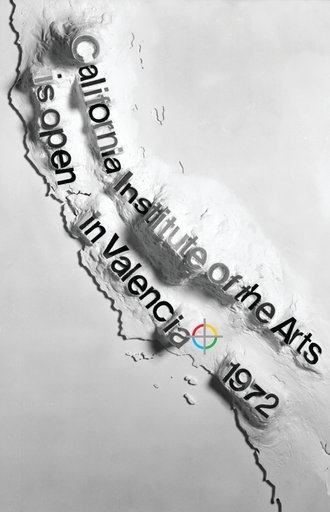 Model and Proposed Commemorative Poster for Opening of CalArts