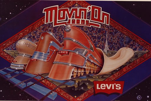 “Movin’ On Jeans” Levi’s Pants Advertising Poster