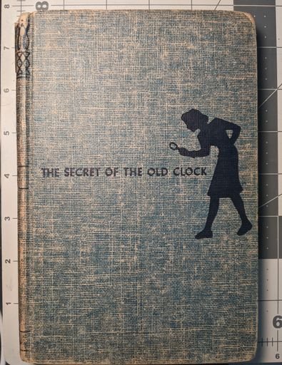 Nancy Drew The Secret of the Old Clock Blue Tweed Cover