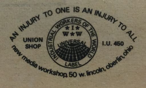 New Media Workshop IWW Union Bug