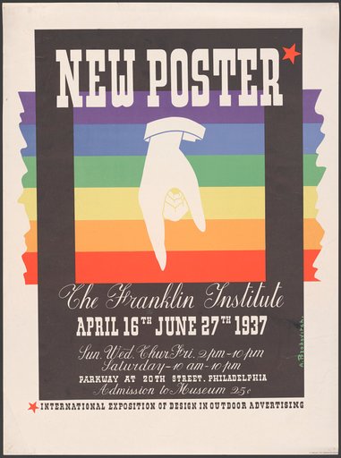 “New poster. The Franklin institute”