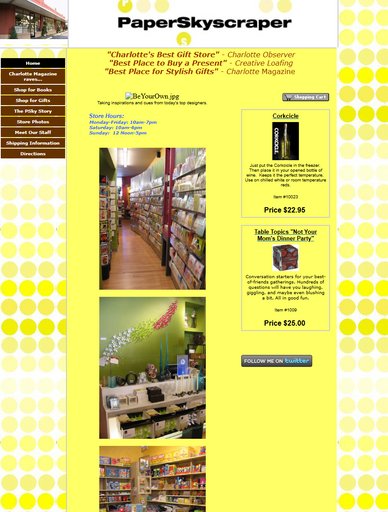 Paper Skyscraper Website Layout