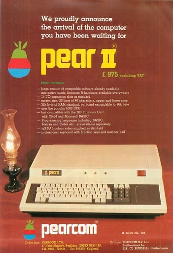 Pearcom Pear II Advertisement