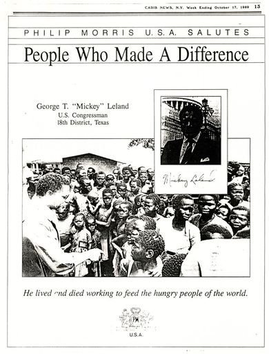 “Philip Morris USA Salutes People Who Made A Difference”