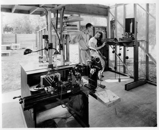 Photo of John and James Whitney in their studio