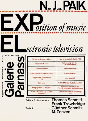 Poster for Exposition of Music -Electronic Television