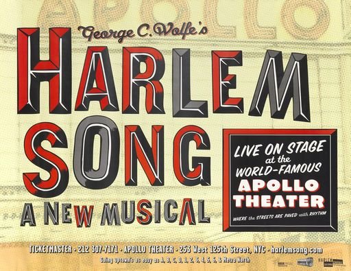 Poster for Harlem Song designed by Gail Anderson