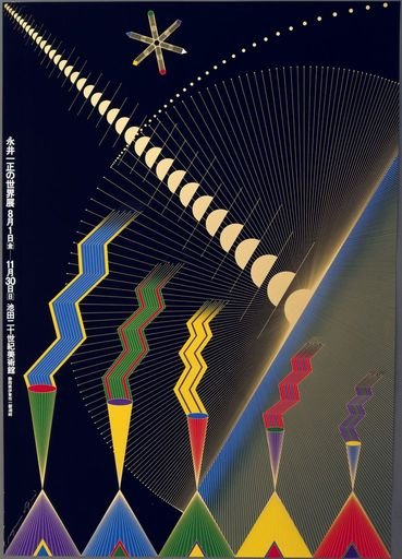 Poster for the magazine TENRI, (1981), Kazumasa Nagai 永井 一正