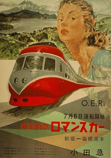 Poster for the New Romancecar Limited Express 