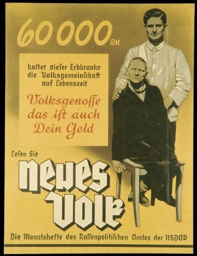 Poster promoting Neues Volk