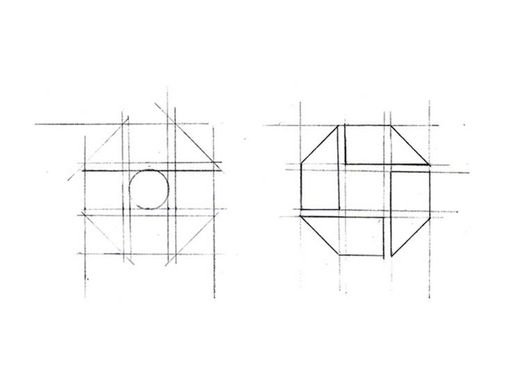 preliminary work for Chase Bank logo, 1961