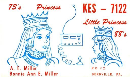 Princess KES Radio Postcard