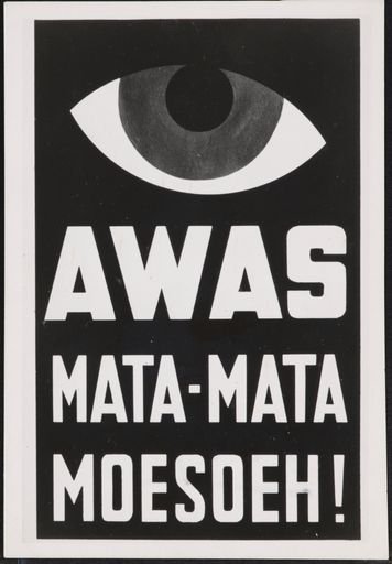 Propaganda poster during the Japanese occupation of Indonesia