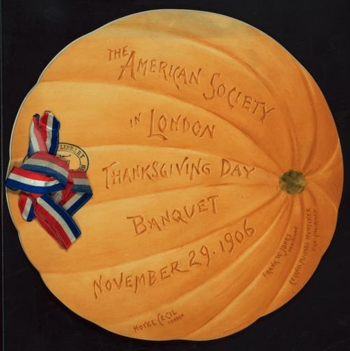 Pumpkin-shaped menu