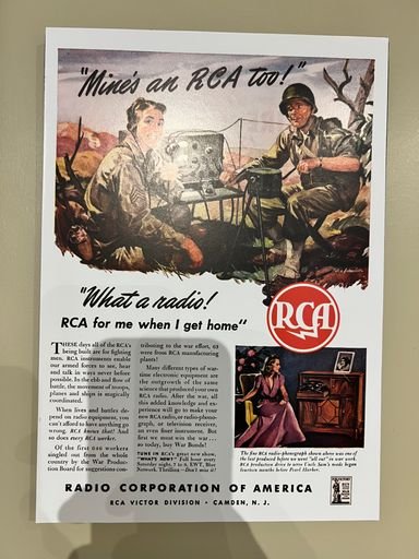 Radio Corporation of America ad