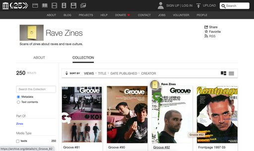 Rave Zines archive