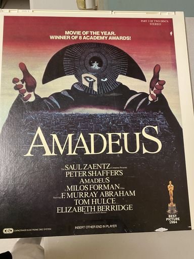 RCA Video Disc for Amadeus (1984)