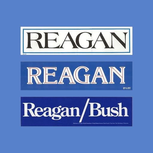 Reagan Bush 1984 Bumper Stickers