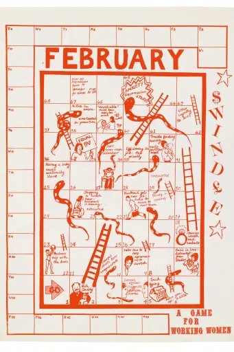 Red Calendar February Page