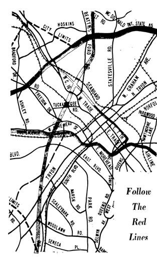 Redlined Charlotte Highway Map Proposal