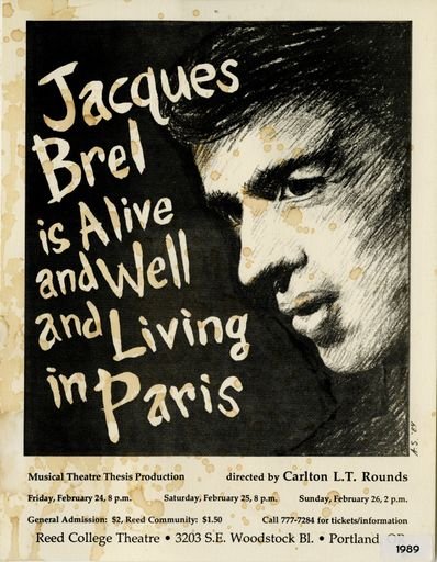 Reed College Theatre Flyer