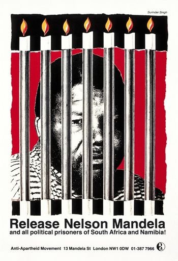 Release Nelson Mandela and all political prisoners of South Africa and Namibia!