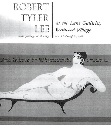 “Robert Tyler Lee at the Lane Galleries, Westwood Village” exhibition promotion