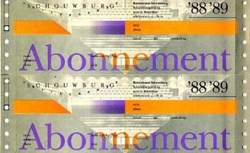 “Rotterdamse Schouwburg, Abonnement, Plaatsbewijs”