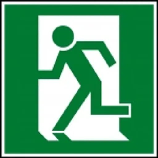 Running Man Exit Sign