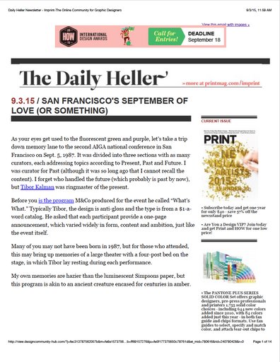 San Francisco's September of Love (or Something)