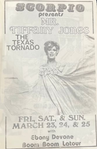 Scorpio Night Club Presents Mr. Tiffany Jones