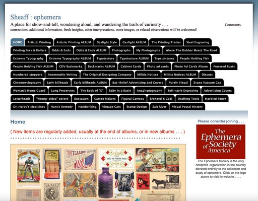 Sheaff Ephemera archive