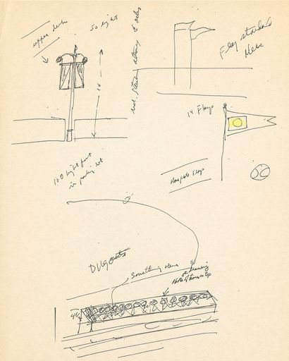 Sketch for Signage at Oriole Park at Camden Yards