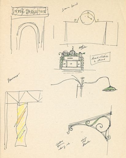 Sketch for Signage at Oriole Park at Camden Yards