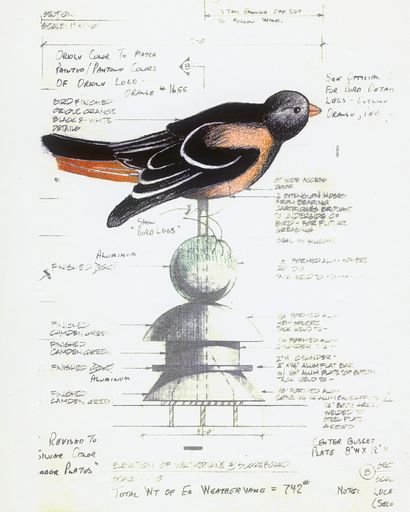 Sketch for Weathervanes at Oriole Park at Camden Yards