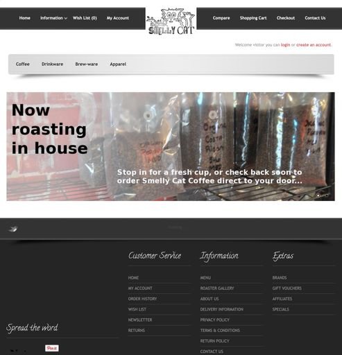 Smelly Cat Coffeehouse Website
