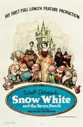 Snow White and the Seven Dwarfs - 1937 Film Poster