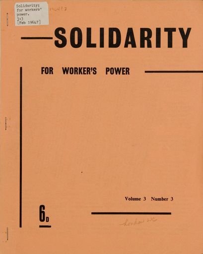 Solidarity for Workers' Power, vol. 3, no. 3