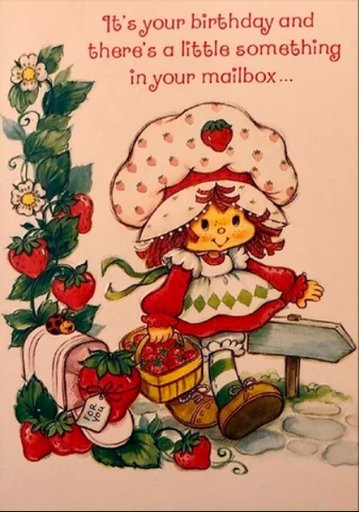 Strawberry shortcake Greeting card 