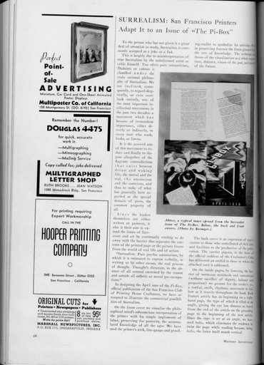 “Surrealism: San Francisco Printers Adapt It to an Issue of the ’The Pi-Box’“